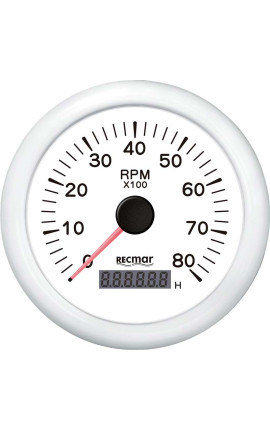 CONTAGIRI 0-8000 RPM BIANCO
